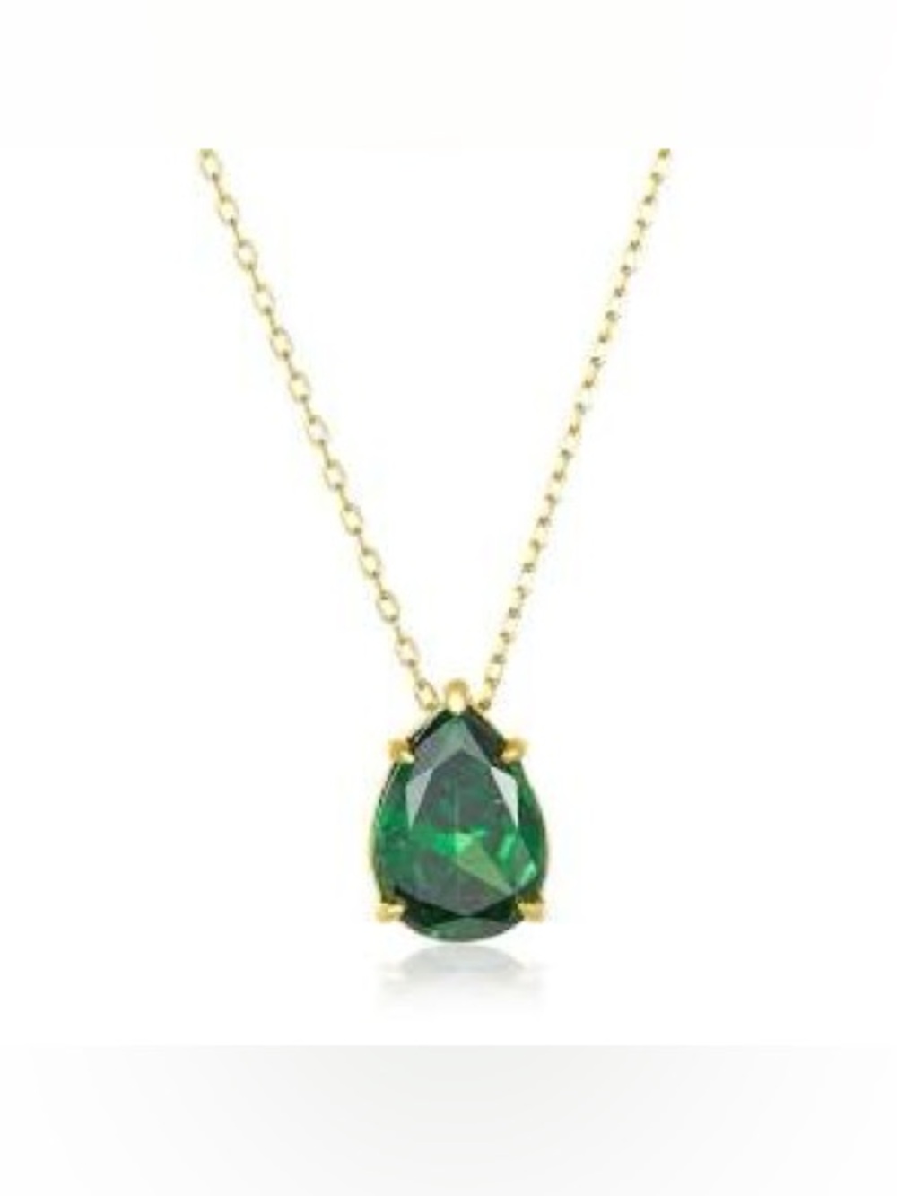 Countess Gemstone Necklace 
Gold|Emerald